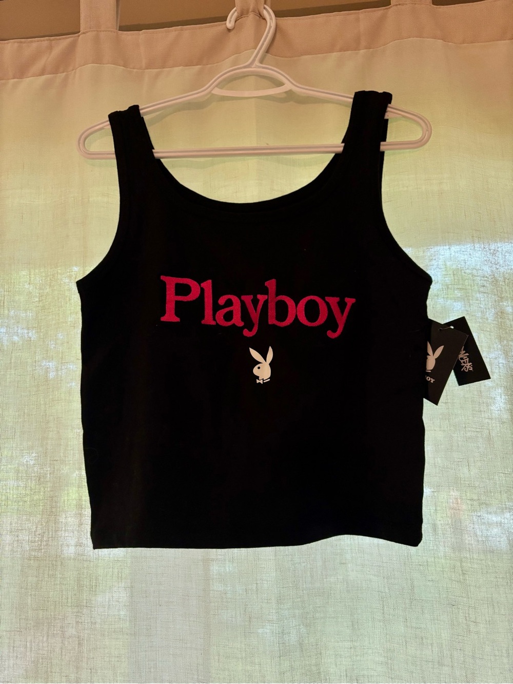 Embroidered PLAYBOY Black with White Bunny Logo BNWT